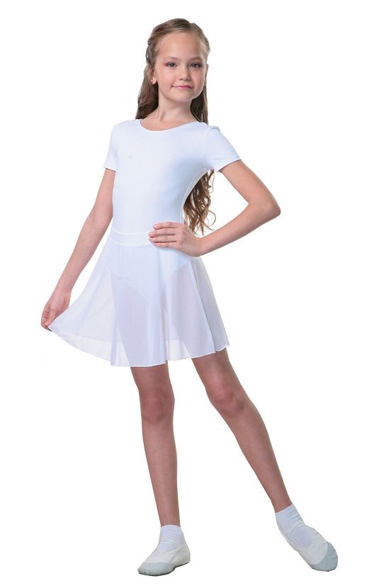 Фитнес одежда «D003» юбка гимнастическая, бел, 30 из каталога Гимнастика