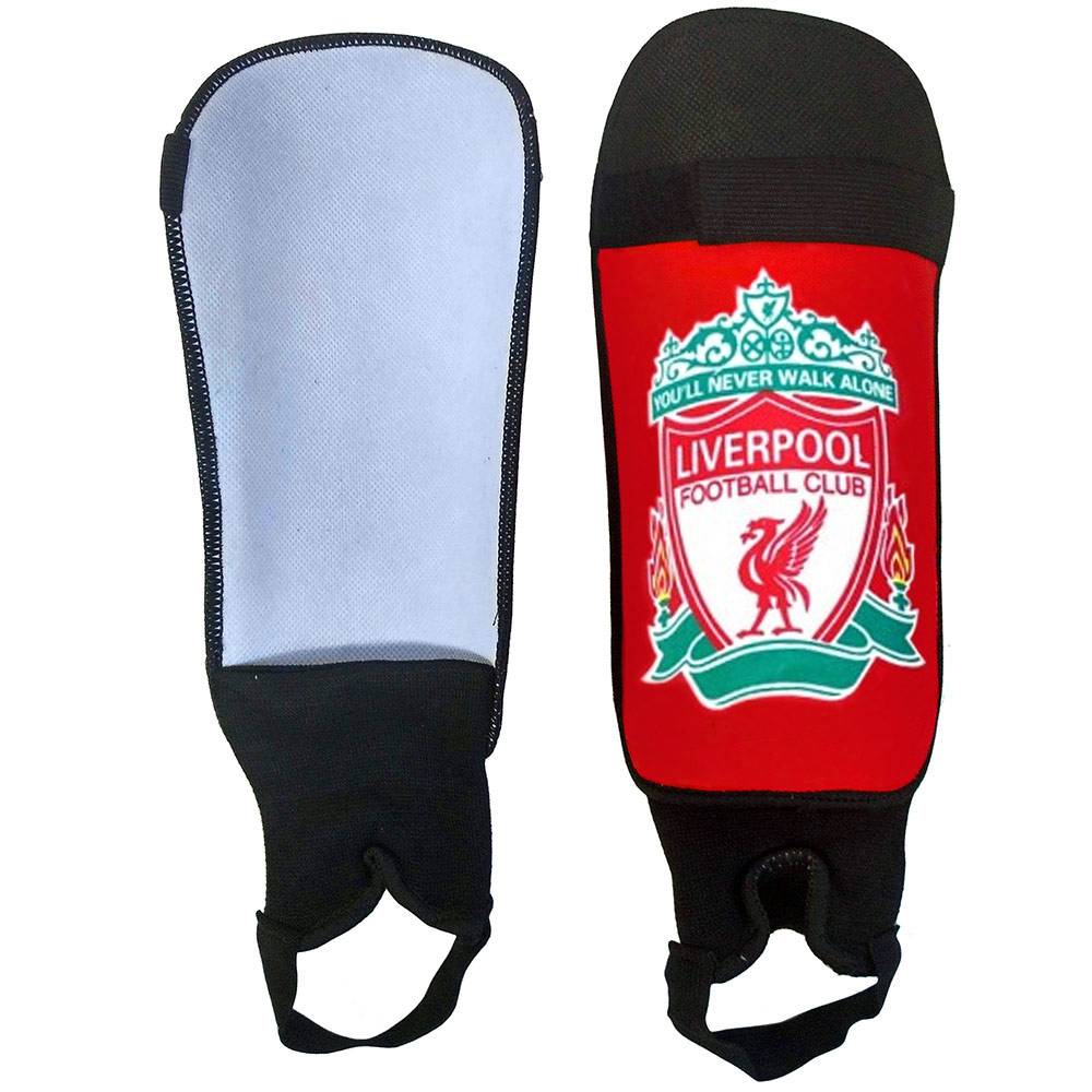 Щитки футбольные детские «Liverpool» с защитой голеностопа