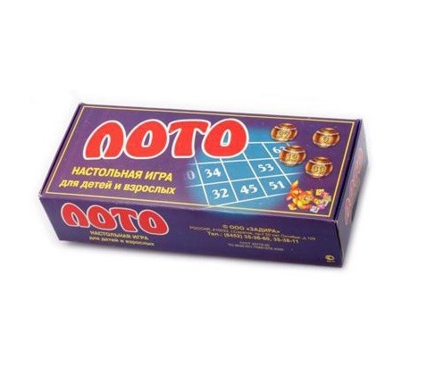Игра настольная «Русское лото» картон.