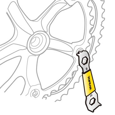 Велоинструмент «Chainring Nut Wrench» ключ для бонок
