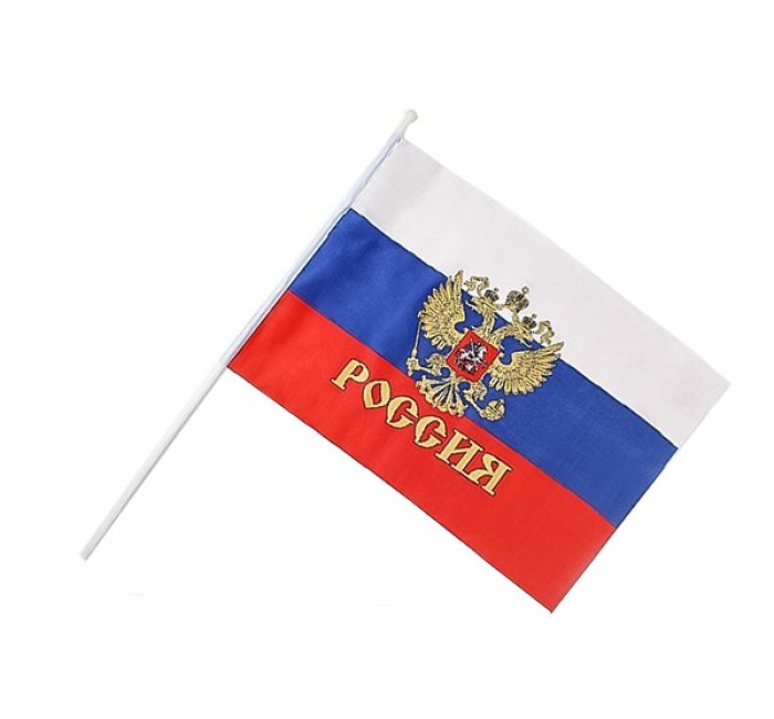 Флаг «Россия» размер: 30х45 см.