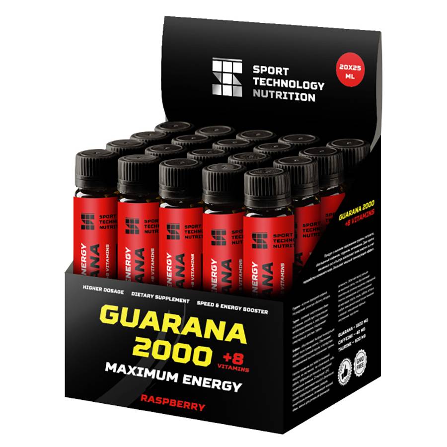 Напиток энергетический «Guarana 2000» малина, 25 мл.