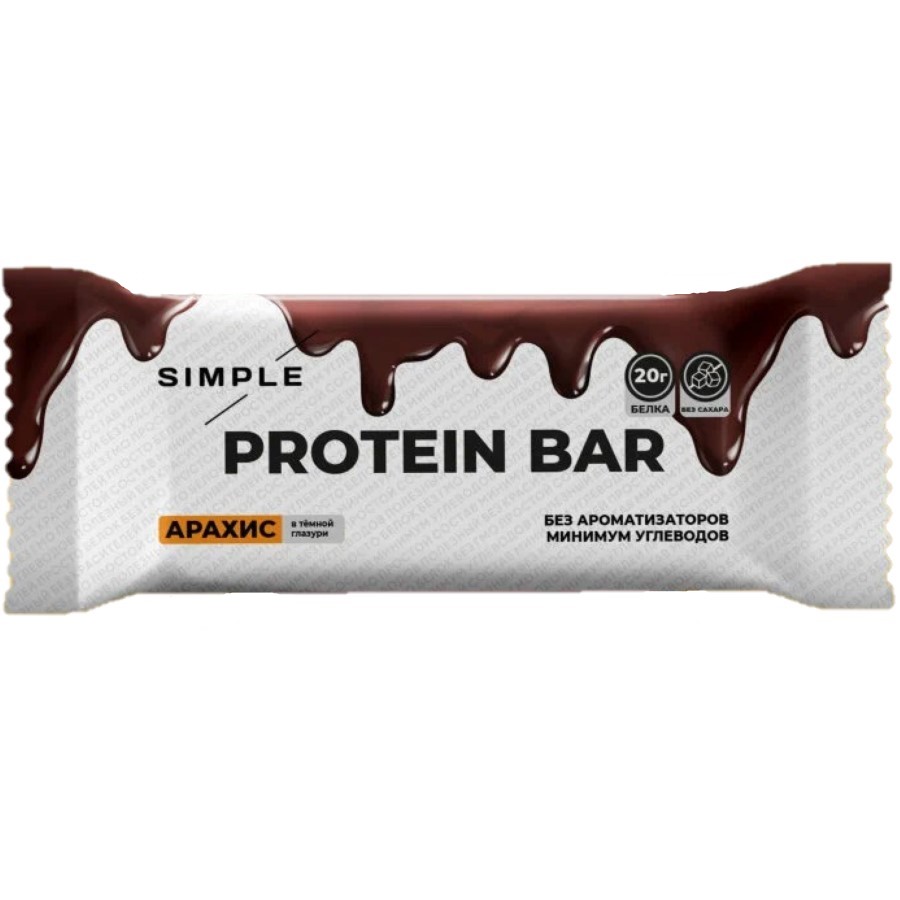 Батончик протеиновый «Protein Bar» глазурь, арахис, 50 гр.