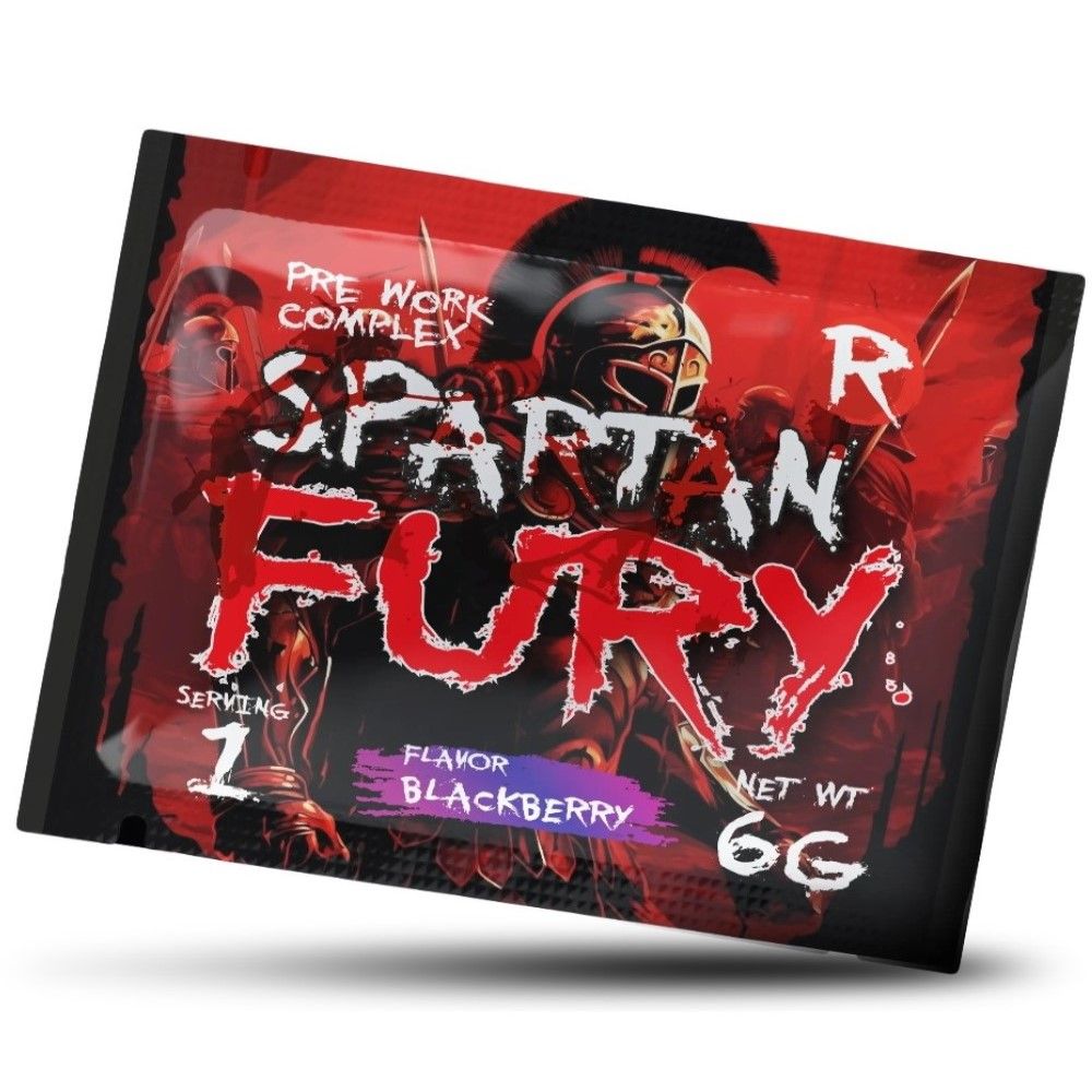Предтренировочный комплекс «Spartan Fury» ежевика, 6 гр.