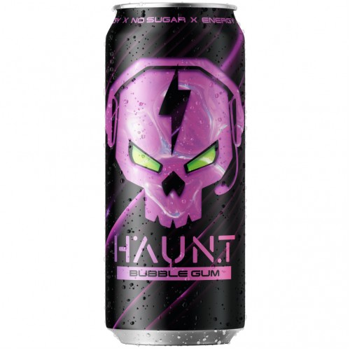 Напиток энергетический «HAUNT» вкус: бабл-гам, 500 мл.