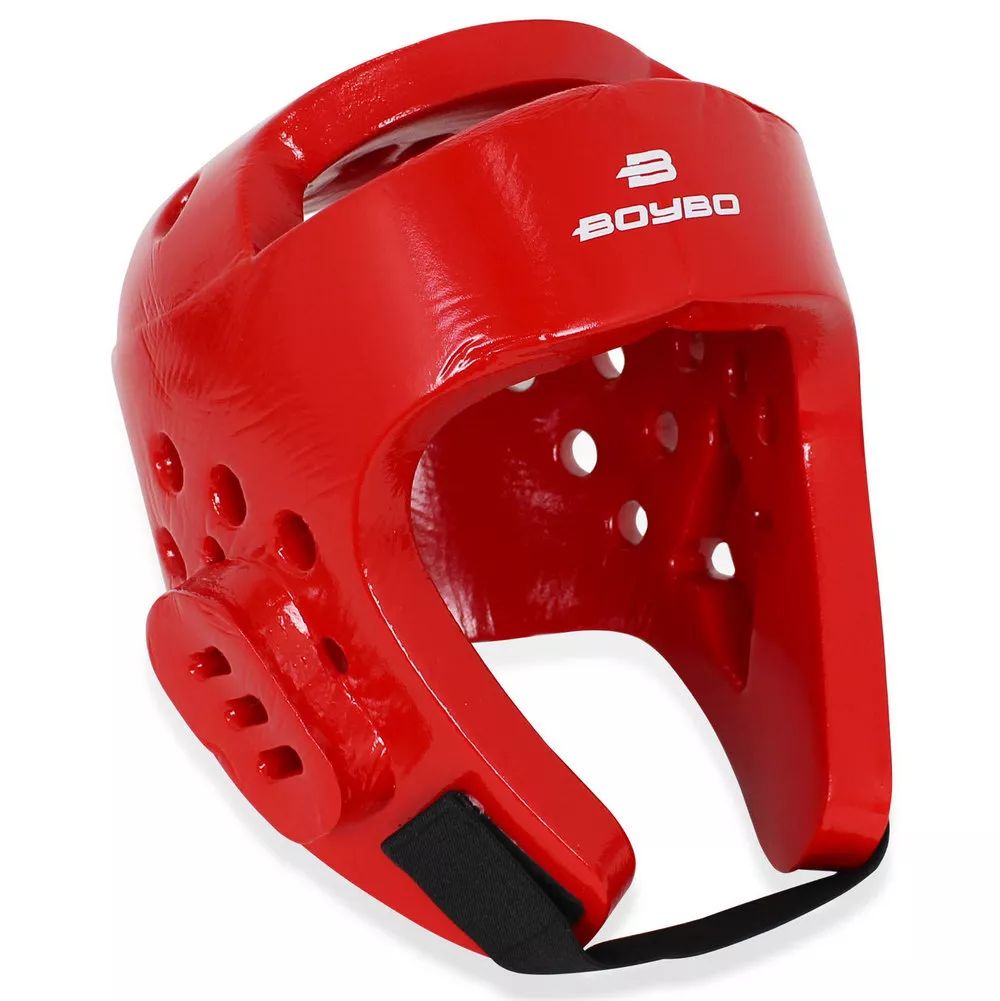 Шлем тхэквондо «Premium» цв: красный, р: L