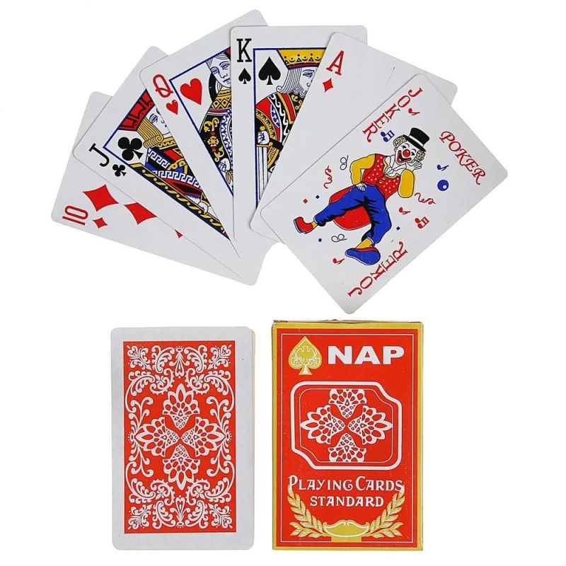 Игральные карты «Nap» картон, 54 листа, цв: красный.