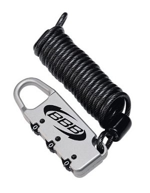 Велозамок тросовый «BBL-10» MicroSafe, кодовый, р: 3x1200мм.